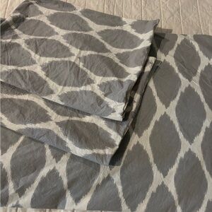 WEST ELM King Duvet cover + 2 King Sham Set 100% organic cotton